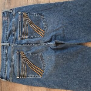 7 For All Mankind Dojo Slim Illusion Flare Womens Jeans Stretch 29